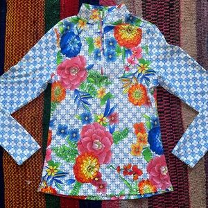 Barbara Erickson Long Sleeve 1/4 zip Swim Rashguard